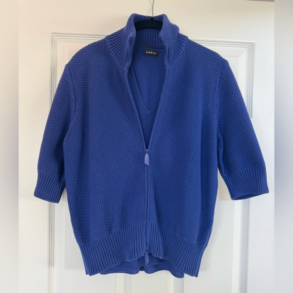 Akris Blue Women's Knit Sweater Set